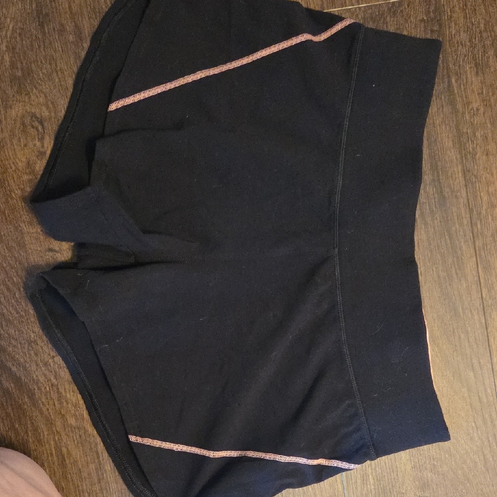Fila Black Shorts with Pink Logo